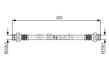 тормозные шланги BOSCH для NISSAN STANZA (T11) 1.8 SGL