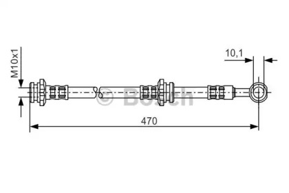 тормозные шланги BOSCH для NISSAN STANZA (T11) 1.8 SGL