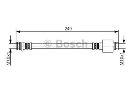 тормозные шланги BOSCH для HONDA ACCORD II (AC, AD) 1.6 EX (AC)