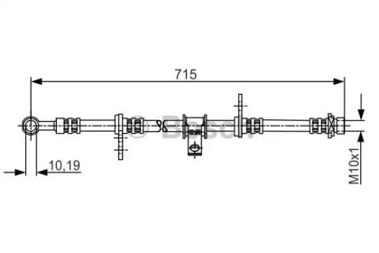тормозные шланги BOSCH для HONDA SHUTTLE (RA) 2.2 16V (RA1)