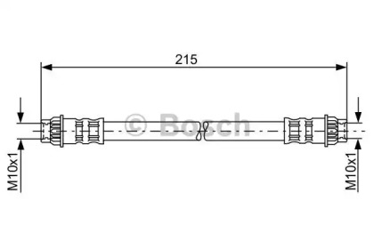 тормозные шланги BOSCH для NISSAN KUBISTAR (X76) 1.5 dCi