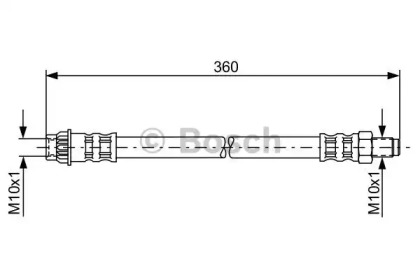 тормозные шланги BOSCH для NISSAN KUBISTAR (X76) 1.5 dCi