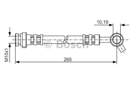 Тормоза BOSCH для NISSAN PATROL GR IV (Y60, GR) 2.8 TD (Y60A)
