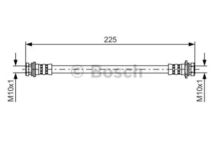 тормозные шланги BOSCH для CHEVROLET AVEO седан (T250, T255) 1.2 LPG