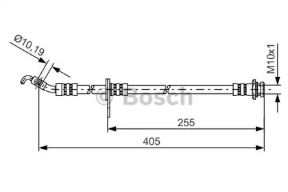 тормозные шланги BOSCH для SUZUKI SX4 (EY, GY) 1.6 VVT 4x4 (RW 416)