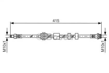 тормозные шланги BOSCH для FORD MONDEO IV Turnier (BA7) 1.6 Ti
