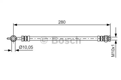 Тормоза BOSCH для MAZDA 6 Hatchback (GG) 2.0 DI