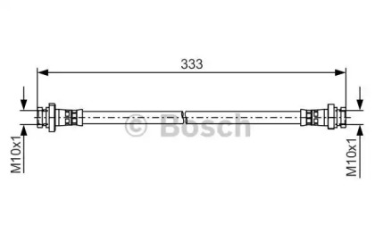 Тормоза BOSCH для NISSAN ALMERA II Hatchback (N16) 1.5