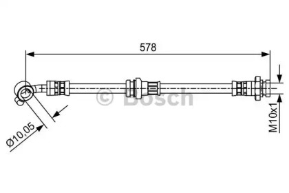 тормозные шланги BOSCH для NISSAN MICRA IV (K13) 1.2 DIG-S