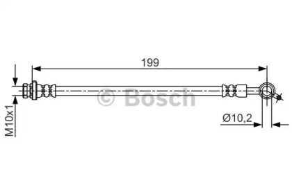 Тормоза BOSCH для NISSAN JUKE (F15) 1.6 DIG-T