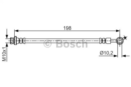 тормозные шланги BOSCH для NISSAN LEAF (ZE0) Electric