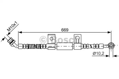 тормозные шланги BOSCH для KIA SORENTO I (JC) 2.5 CRDi