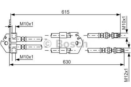 тормозные шланги BOSCH для FORD TRANSIT TOURNEO 2.2 TDCi