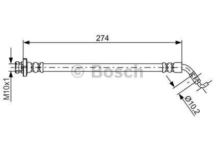 Тормоза BOSCH для NISSAN MURANO II (Z51) 2.5 dCi 4x4