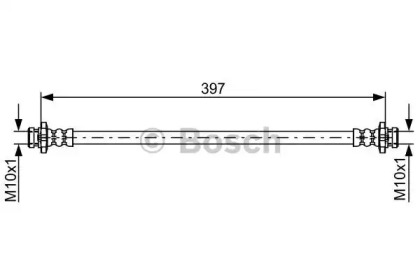 тормозные шланги BOSCH для NISSAN NP300 NAVARA (D40) 2.5 dCi