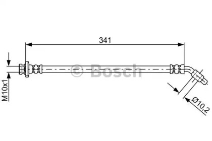 тормозные шланги BOSCH для NISSAN NP300 NAVARA (D40) 2.5 dCi