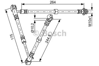 тормозные шланги BOSCH для NISSAN PRIMERA Hatchback (P12) 1.6