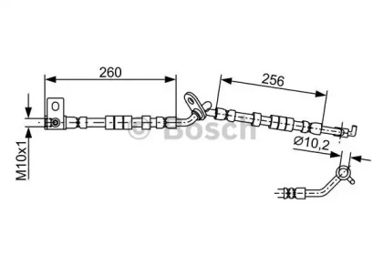Тормоза BOSCH для MAZDA 6 Hatchback (GG) 2.0 DI