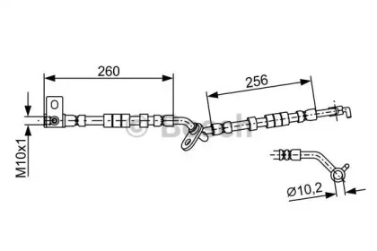 Тормоза BOSCH для MAZDA 6 Hatchback (GG) 2.0 DI