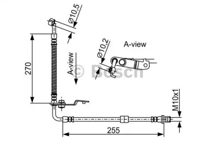 Тормоза BOSCH для MAZDA 6 универсал (GH) 2.2 D