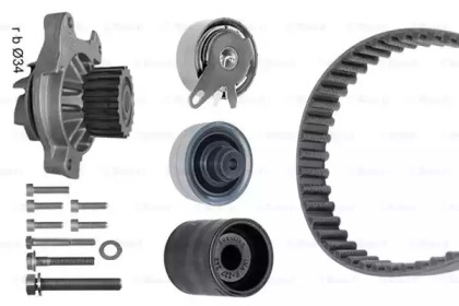 Водяной насос BOSCH для VW CRAFTER 30-50 c бортовой платформой/ходовая часть (2F_) 2.5 TDI