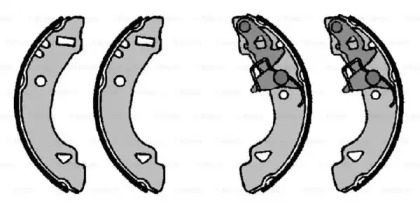 Тормозная колодка / накладка BOSCH для FIAT PANDA (141_) 1100 4x4