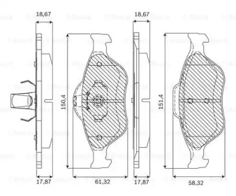 Дополнительные работы BOSCH для MAZDA 2 (DY) 1.4