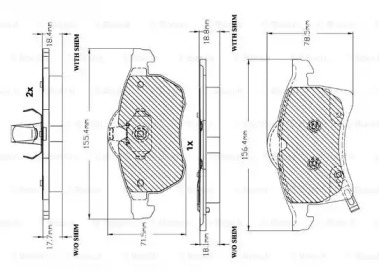 Дополнительные работы BOSCH для CHEVROLET ZAFIRA (F75) 2.0