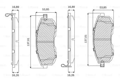 Дисковой тормозной механизм BOSCH для NISSAN 350 Z купе (Z33) 3.5