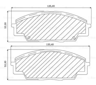 Тормозные колодки BOSCH для HONDA CIVIC VIII Hatchback (FN, FK) Type R (FN2)