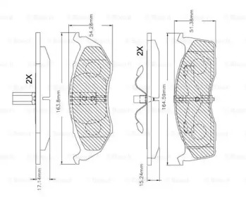 Запчасти для ТО BOSCH для DODGE NEON 2.0 16V
