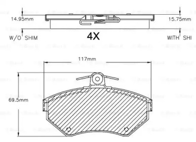 Дополнительные работы BOSCH для VW GOLF II (19E, 1G1) 1.8 GTI 16V