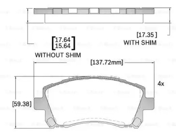 Дополнительные работы BOSCH для SUBARU IMPREZA седан (GD) 2.0 i AWD