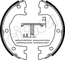 Тормоза CIFAM для NISSAN CABSTAR (F24M, F24W) 35.14 DCI, 45.14 DCI 2.5 (F24M)