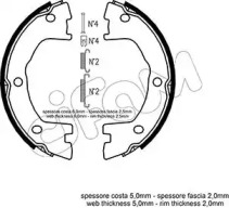 Тормоза CIFAM для NISSAN CABSTAR (F24M, F24W) 35.14 DCI, 45.14 DCI 2.5 (F24M)
