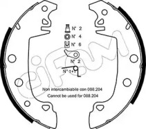 Тормозная колодка / накладка CIFAM для PEUGEOT 305 II Break (581E) 1.9 Diesel