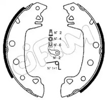 Барабанный тормозной механизм CIFAM для PEUGEOT 204 Break 1.3 D