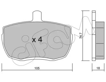 Дисковой тормозной механизм CIFAM для FORD TRANSIT Фургон (V_ _) 2.4 D (VVS)