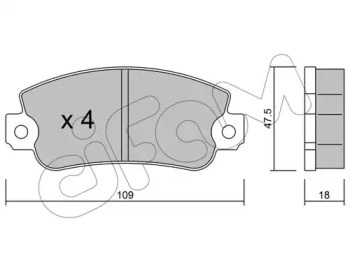 Дисковой тормозной механизм CIFAM для FIAT PANDA (141_) 1000 4x4