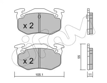 Дисковой тормозной механизм CIFAM для PEUGEOT 306 Кабриолет (7D, N3, N5) 1.8 16V