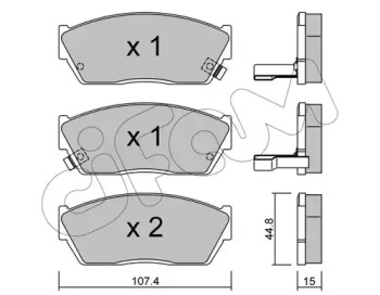 Дисковой тормозной механизм CIFAM для HONDA ACCORD I (SJ, SY) 1.6 L/EX (SY)