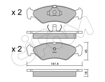 Дисковой тормозной механизм CIFAM для FORD FIESTA Фургон (FVD) 1.8 D (FVJ)