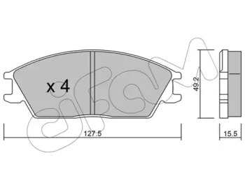 Дисковой тормозной механизм CIFAM для HONDA ACCORD II Hatchback (AC, AD) 1.8 EX (AD)