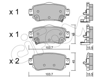 Дисковой тормозной механизм CIFAM для NISSAN QASHQAI II (J11, J11_) 1.6 dCi ALL MODE 4x4-i