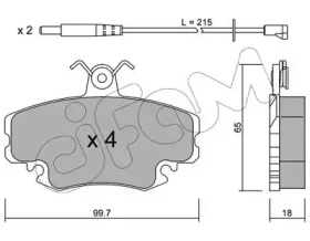 Дисковой тормозной механизм CIFAM для RENAULT CLIO I (B/C57_, 5/357_) 1.4