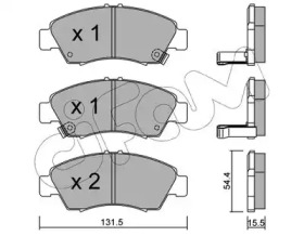 Тормозные колодки CIFAM для HONDA JAZZ II (GD_, GE3, GE2) 1.3 (GD1)