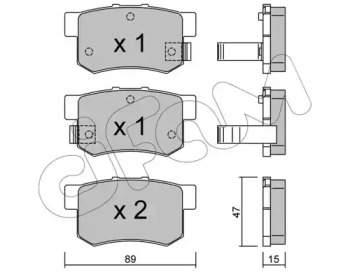 Дисковой тормозной механизм CIFAM для SUZUKI SX4 (EY, GY) 1.6 VVT 4x4 (RW 416)