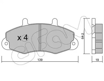 Дисковой тормозной механизм CIFAM для FORD TRANSIT Фургон (E_ _) 2.0 i (EAL, EAS)