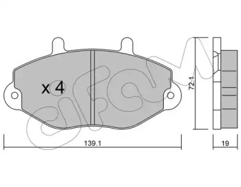 Дисковой тормозной механизм CIFAM для FORD TRANSIT Фургон (E_ _) 2.0 i (EAL, EAS)