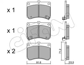 Дисковой тормозной механизм CIFAM для MAZDA 323 S IV (BG) 1.8 16V Turbo 4WD